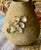 Ceramic Handcrafted Pottery Ceramic Rustic Vase With Shell Accents For Sale - Image 7 of 10