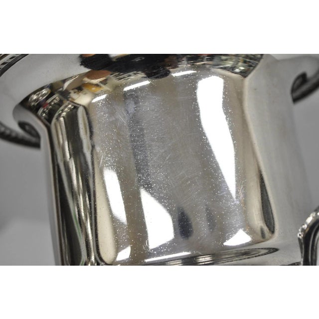Vintage Traditional Wma Rogers Silver Plated Trophy Cup Urn Champagne Chiller Bar Ice Bucket For Sale - Image 12 of 17