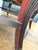 Attributed to Hickory Chair Company Flame Mahogany Round Coffee Table With Brass Sabots For Sale - Image 9 of 12