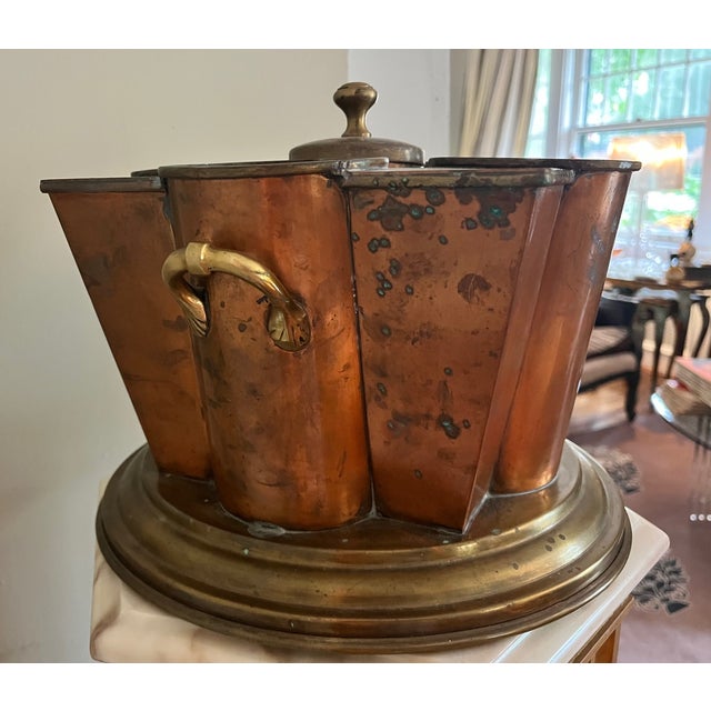 1920s 1920s Art Deco Tapered Copper Wine Cooler For Sale - Image 5 of 8