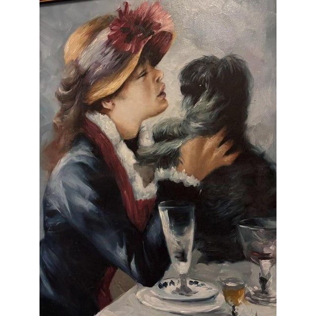 After Renoir, Luncheon On The Boating Park, Oil Painting on Canvas For Sale - Image 3 of 7