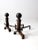 Rustic Antique Wrought Iron Andirons For Sale - Image 3 of 11