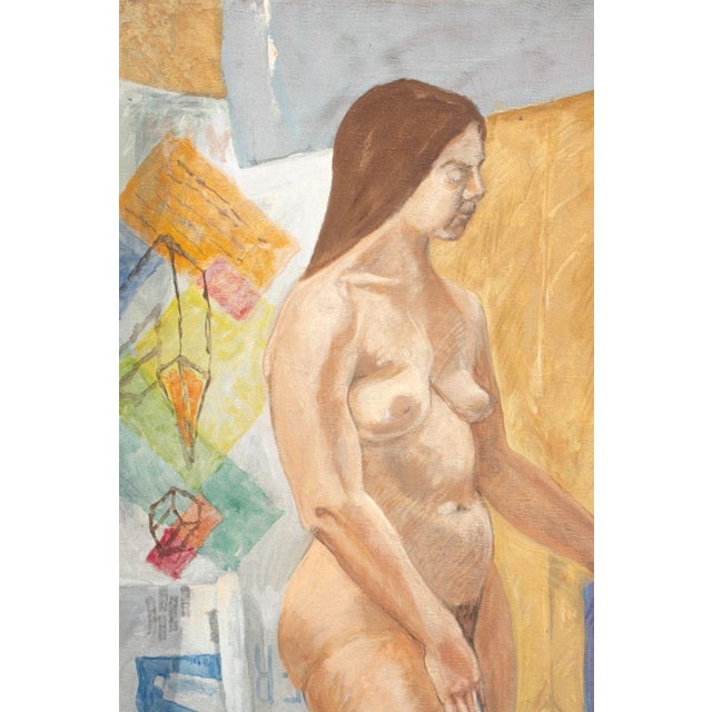 John Braden (Brady, American, XX), Two Nude Female Figures, Oil on Canvas, depicting one standing and one sitting female...