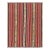 1950s Vintage Chaput Kilim in Red, Beige-Brown, Multicolor Stripe Patterns For Sale