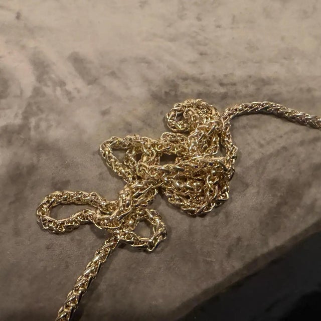 1970s 1970s High Quality Vintage Black Leather and Brass Italian Shoulder Bag For Sale - Image 5 of 18