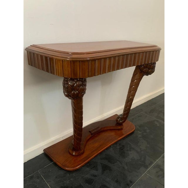 Art Dèco Console with Conucopia -Shaped Pilasters, 1930s, Set of 2 For Sale - Image 9 of 18