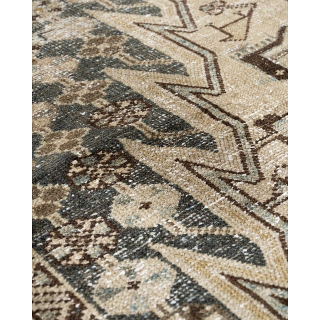 Vintage Circa 1940 Distressed Mazlagan Rug 4'5 X 6'3" For Sale - Image 10 of 12