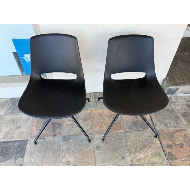 Modern Alper Palm Task Chairs, Pair For Sale - Image 3 of 12