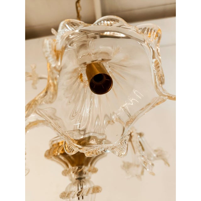 Venetian Murano Glass Chandelier For Sale - Image 10 of 18