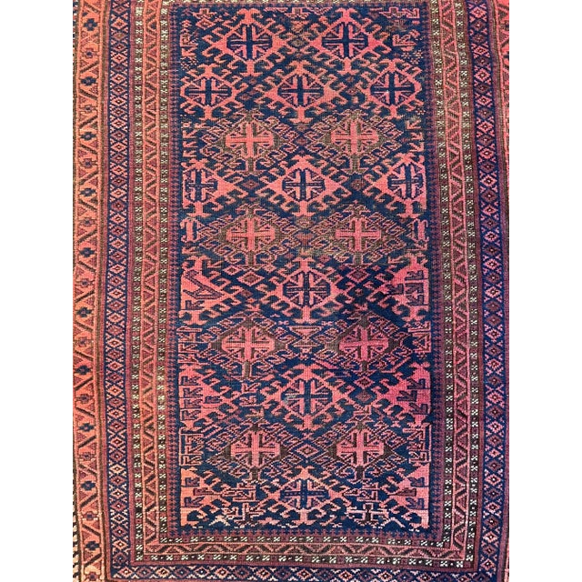 Islamic 1900s Antique Baloutch Rug For Sale - Image 3 of 5