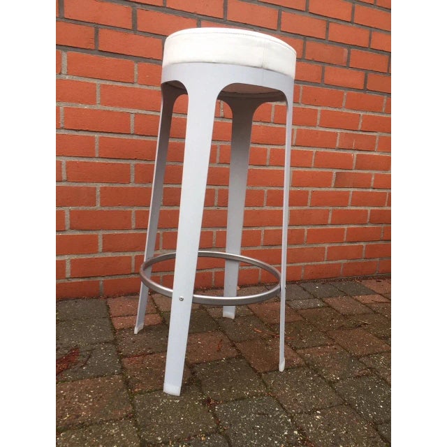 Metal & Leather Stool by Leonardo Rossano for Lapalma, 2000s For Sale - Image 14 of 14