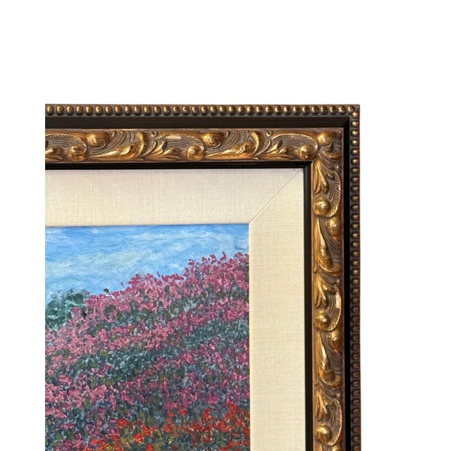 Late 20th Century Lawrence Taylor Painting "Garden Path" 51" X 61" For Sale - Image 9 of 10