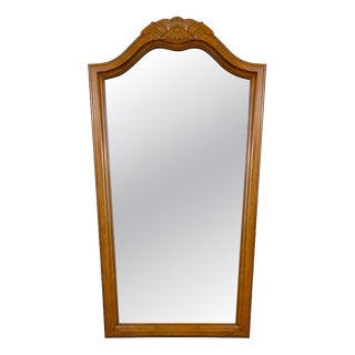 Art Deco Oak Wall Mirror, Germany, 1930s For Sale