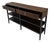 Henry Link Trading Co. Safari Style Carved Wood & Iron Console Table For Sale