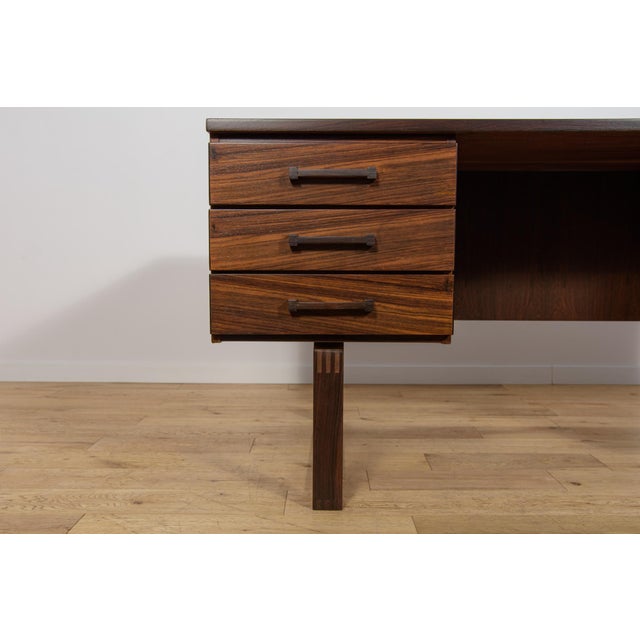 Mid-Century Rosewood Freestanding Desk by Torben Valeur and Henning Jensen for Dyrlund, Denmark, 1960s For Sale - Image 12 of 18