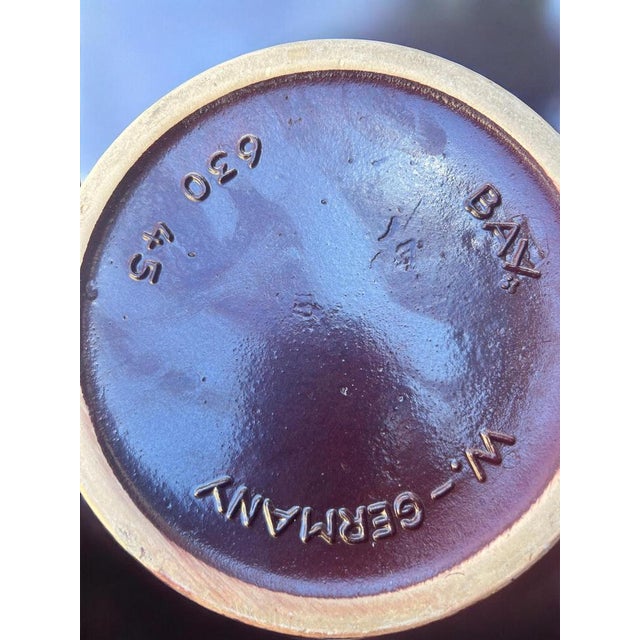 Black Large Vintage Floor Vase from Bay Keramik, 1960s For Sale - Image 8 of 10