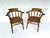Pair of Antique Captain's Chairs; Circa 1860 For Sale - Image 4 of 4