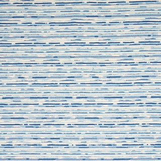 Sample - Schumacher Tomori Indoor/Outdoor Fabric in Blue For Sale