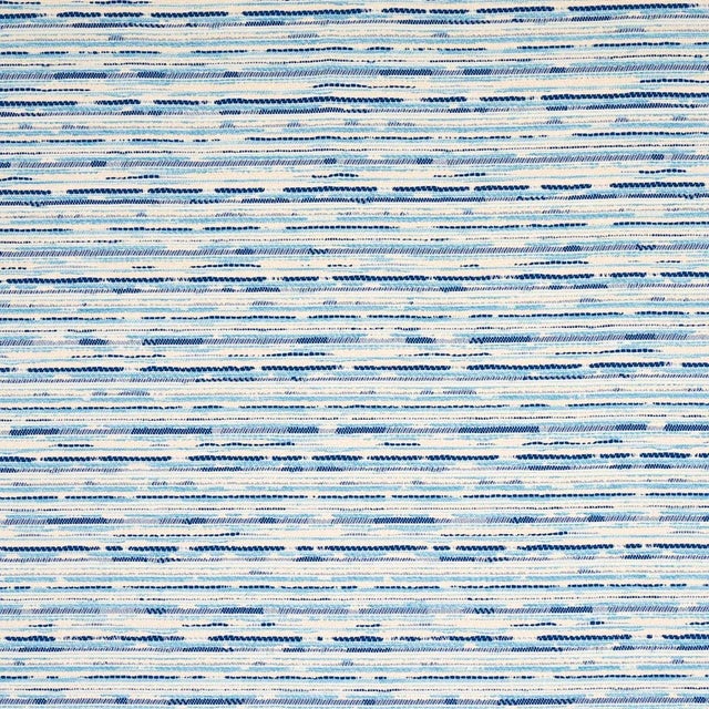 Sample - Schumacher Tomori Indoor/Outdoor Fabric in Blue For Sale