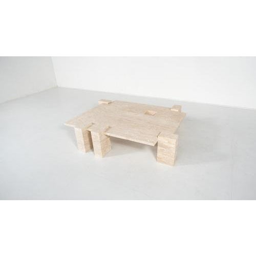 Not Yet Made - Made To Order Travertine Coffee Table, Italy For Sale - Image 5 of 10