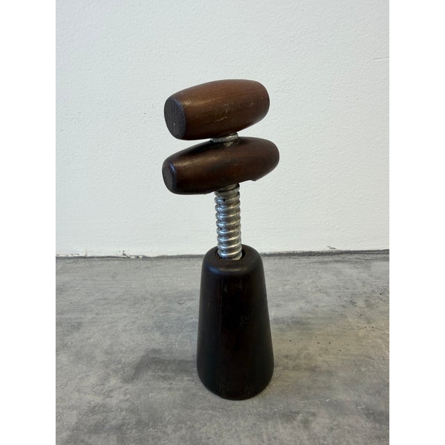 Tropic-Art Brazilian Modern Jacaranda Wood Wine Bottle Opener, 1970s For Sale - Image 9 of 11