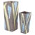 1960s Rectangular Vases with Geometric Decor by Guido Gambone, 1960s, Set of 2 For Sale - Image 5 of 5