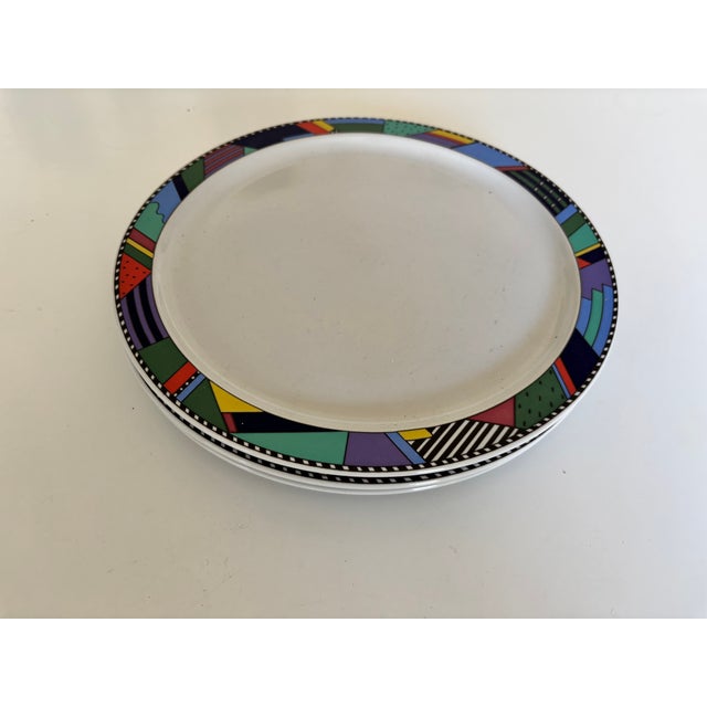 1990s Scenario Metropol Dinner Plates by Barbara Brenner for Rosenthal, 1990s, Set of 3 For Sale - Image 5 of 17