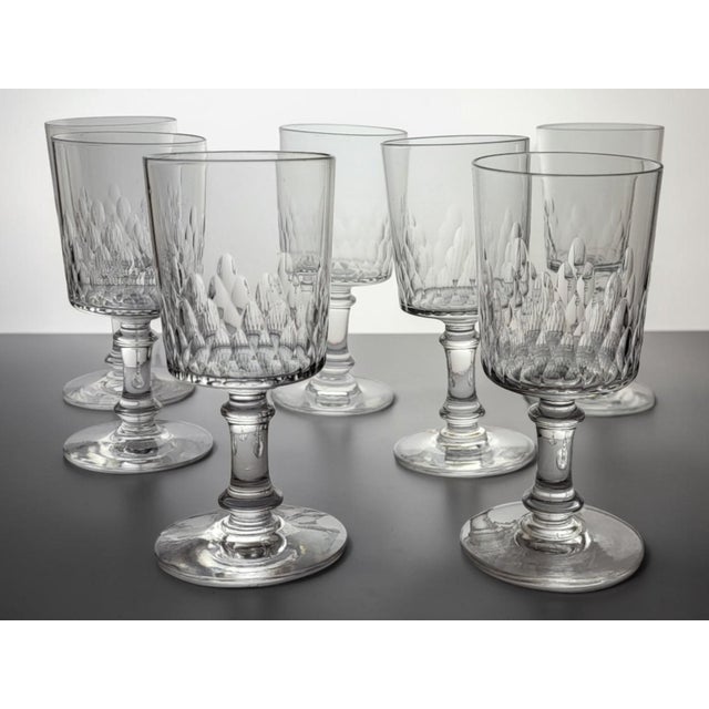 Baccarat Crystal Wine Glasses — Richelieu Champigny Pattern An elegant set of cut crystal wine glasses from the...