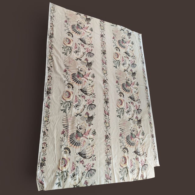 Traditional Designer Coastal Sea Shell Fabric 2+ Yards For Sale - Image 3 of 16