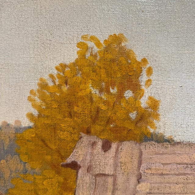 Orange "In the Berkshires", an Oil Painting by Jane Bostwick For Sale - Image 8 of 12