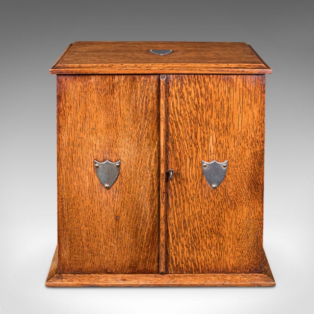 Traditional Antique Cambridge Doctor's Smoking Cabinet, English, Smoker's Case, Edwardian For Sale - Image 3 of 12