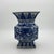 Antique Chinese Blue and White Floral & Dragon Zun Vase For Sale In Los Angeles - Image 6 of 6