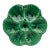 French Green Majolica Oyster Plate Luneville, Circa 1940 For Sale