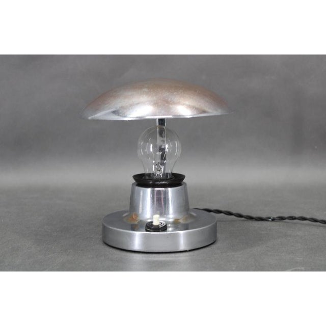 Bauhaus Bauhaus Adjustable Table Lamp from Napako, Czechoslovakia, 1940s For Sale - Image 3 of 12