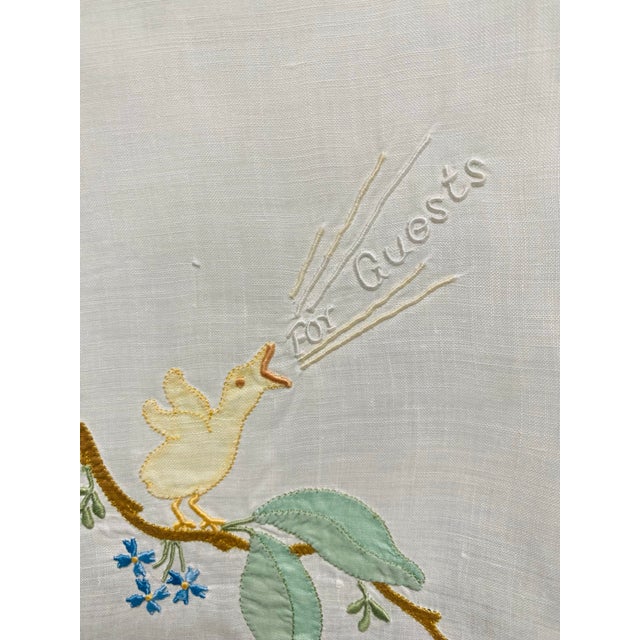 Vintage 1920-30 Novelty Guest Towel, Quacking Duck For Sale In Washington DC - Image 6 of 6