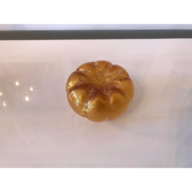 Murano 1950s Gold Handblown Murano Glass Decorative Paper Weights For Sale - Image 4 of 8