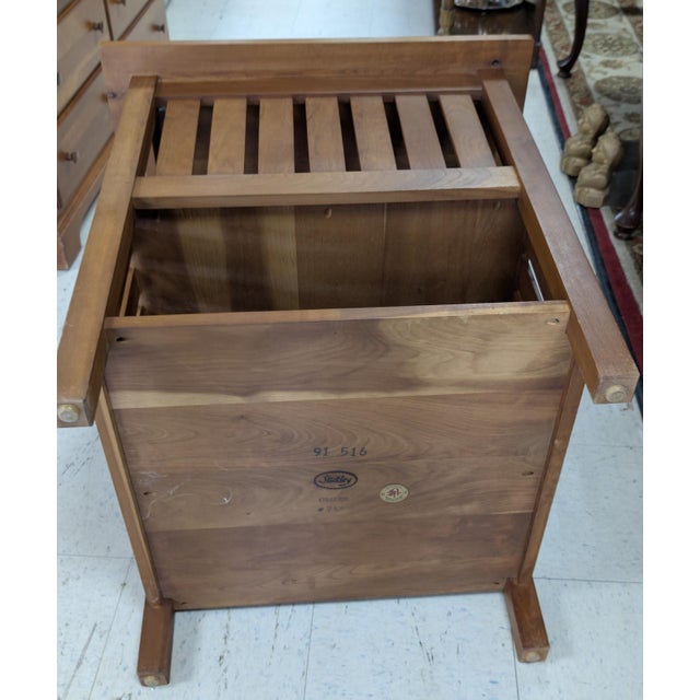 Brown Stickley Mission Cherry Wood Book Table For Sale - Image 8 of 9