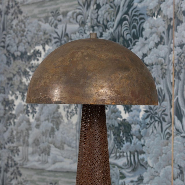 Mid 20th Century Mid Century Modern French Rigitulle Tole Floor Lamp in the Manner of Mathieu Matégot For Sale In Wichita - Image 6 of 13