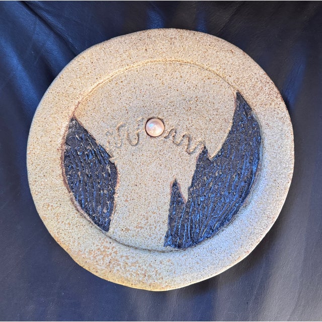 Ceramic Joan Gardy Artiguas, Joan Gardy Artiga, Sandstone Plate For Sale - Image 7 of 7