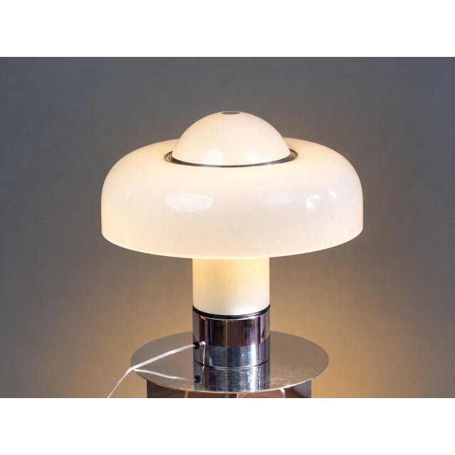 Guzzini Vintage Italian Table Lamp Brumbury by Luigi Massoni for Guzzini, 1970s For Sale - Image 4 of 16