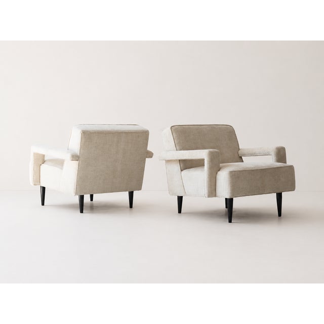 Pair of Paul Laszlo Style Lounge Chairs For Sale - Image 9 of 11
