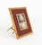 Red Bamboo, Rattan, Bakelite and Glass Picture Frame by Cesare di Cesare, Italy, 1970s For Sale - Image 8 of 16