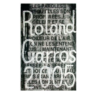 2005 Jaume Plensa Roland-Garros Poster For Sale