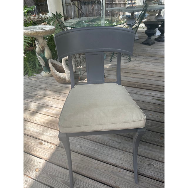 Restoration Hardware Outdoor Dining Set For Sale - Image 10 of 12