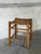 Oak Stool With Woven Cord Seat Rustic Scandinavian Vintage Mid-Century Modern 1970s For Sale In Los Angeles - Image 6 of 10