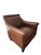 Mid-Century Modern Bernhardt Brown Leather Club Chair With Nailhead Trim For Sale - Image 3 of 13