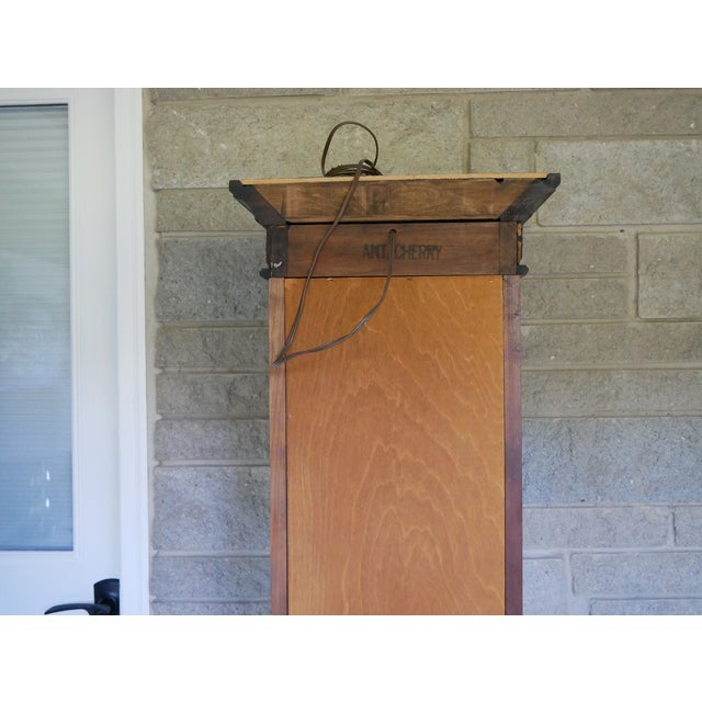 Late 20th Century Brandt Solid Cherry Chippendale Diminutive Curio Cabinet For Sale - Image 9 of 13