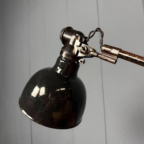 Black Black Table Lamp with Enamel Shade from Rademacher For Sale - Image 8 of 18