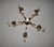 French Style Iron and Crystal Scrolled Arm Chandelier For Sale - Image 12 of 13