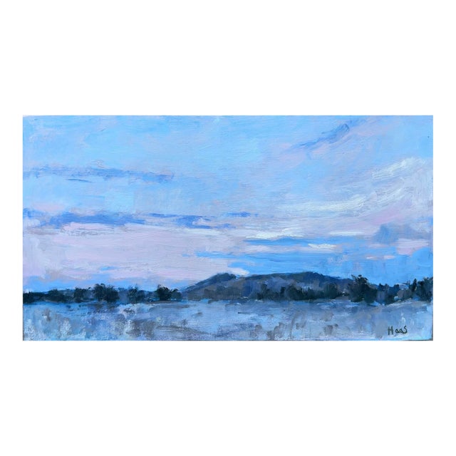 Evening Stillness - Impressionist Landscape Oil Painting For Sale